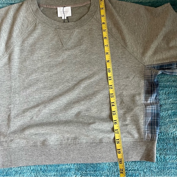 Sundays Becca skort Sienna s/s sweatshirt set grey blue Plaid trim size Medium - Picture 14 of 16